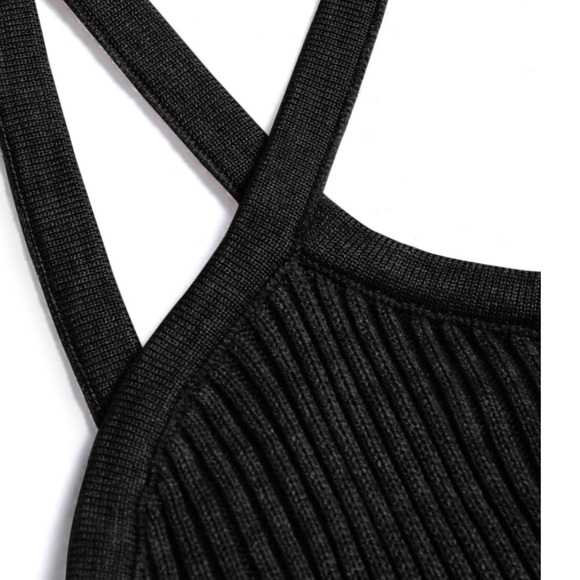 Black one-shoulder bodycon dress - Picture 3 of 4